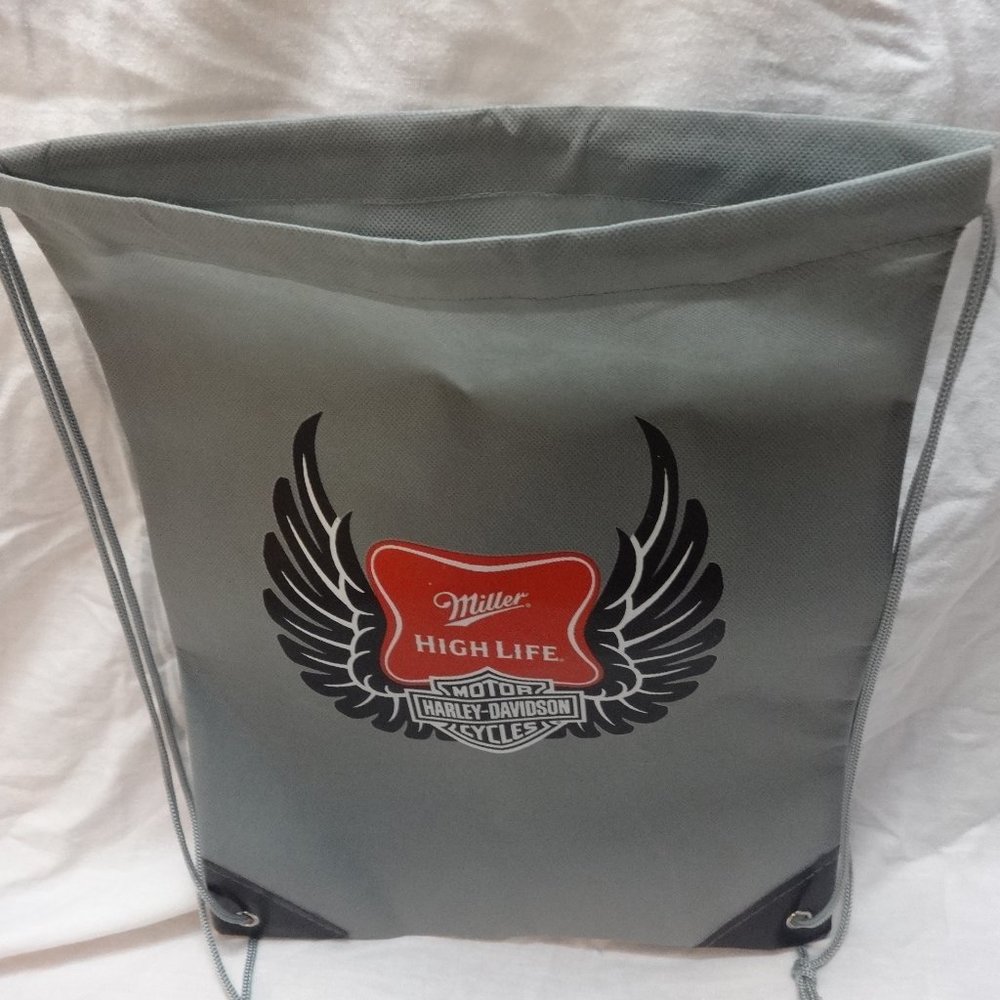 Harley Davidson Light Drawstring Backpack - image 3